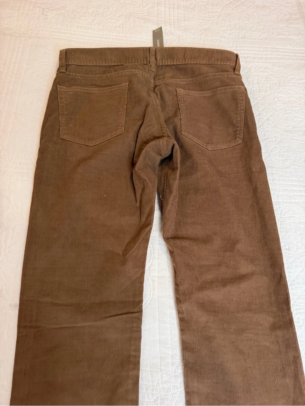 J.Crew Style 484 Stretch Men's Corduroy Brown Pants 30x32 Casual NWT